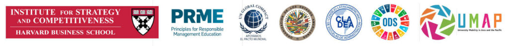 Acreditaciones: Harvard, PRME, UN Global Compact, OEA, CLADEA, ODS, UMAP